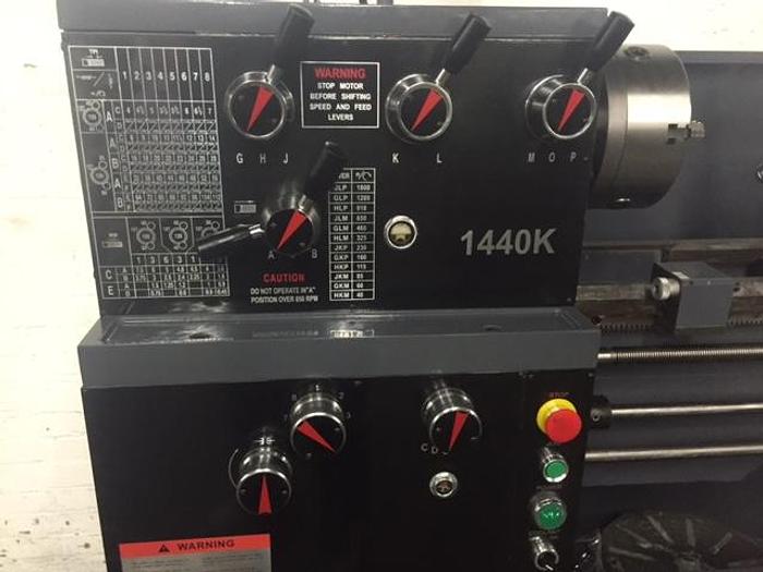 Used Clark 14″ x 40″ Geared Head Toolroom Lathe – Inch/Metric – NEW! W/DRO, TOOLING