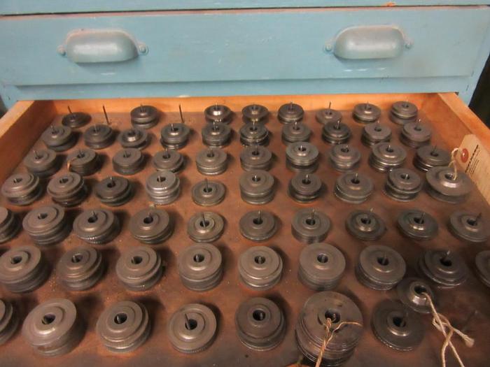 Used 9127-150 Antique Vintage Turks Head Engraved & Forming Rolls Collection of 1,750