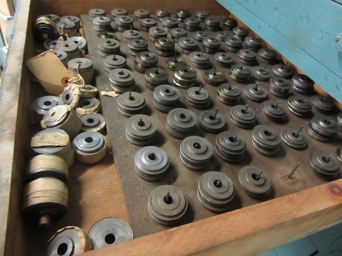 Used 9127-150 Antique Vintage Turks Head Engraved & Forming Rolls Collection of 1,750