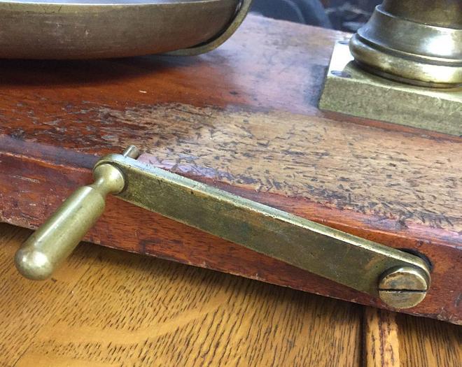 Used 2899-385 Antique H. Kohlbusch Balance Beam Scale with Set of Weights Circa 1890