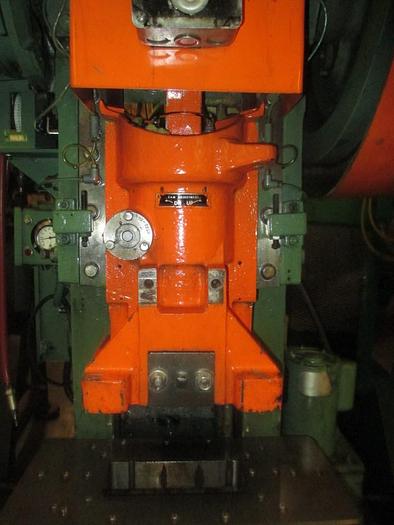 Used 1680-230 Perkins 15 Ton HIGH SPEED Straight Side Gap Frame Flywheel Power Press, Model 15-S