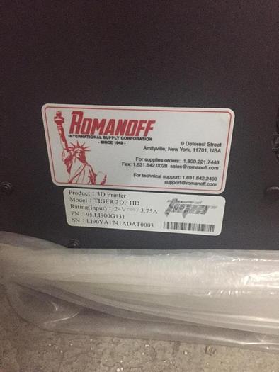 Used 2996-700 Tiger Model 3DP HD 3D Printers – 3 Available!