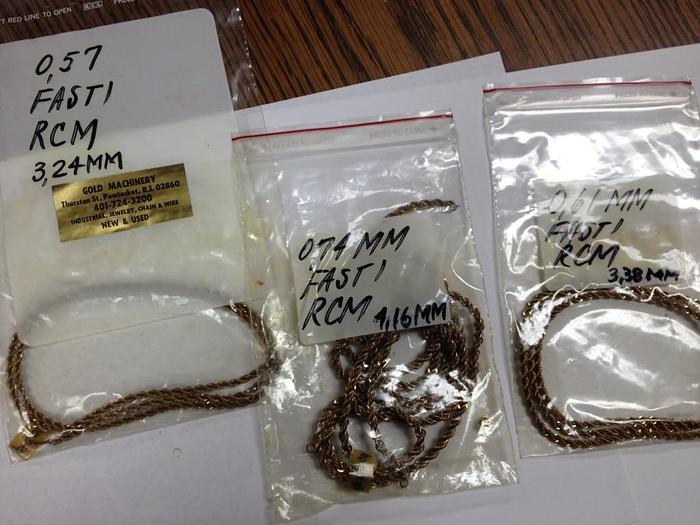 Used 7306-100 FASTI-TYPE AND FASTI RCM HAND MADE ROPE CHAIN BY MACHINE MANUFACTURING CELL