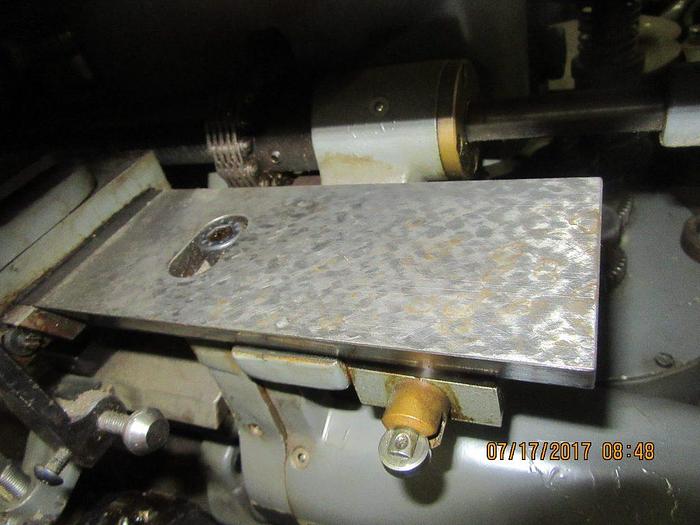 Used 7853-385 R. Gudel Type 30, 6-Position Semi-Automatic Ring/Band Brocading/Copy Engraving Machine