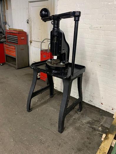 Used 5929-490 E.A. Adams Model #2 Reynolds Machine Co. Hand Operated Stamping / Forming Screw Press / Fly Press