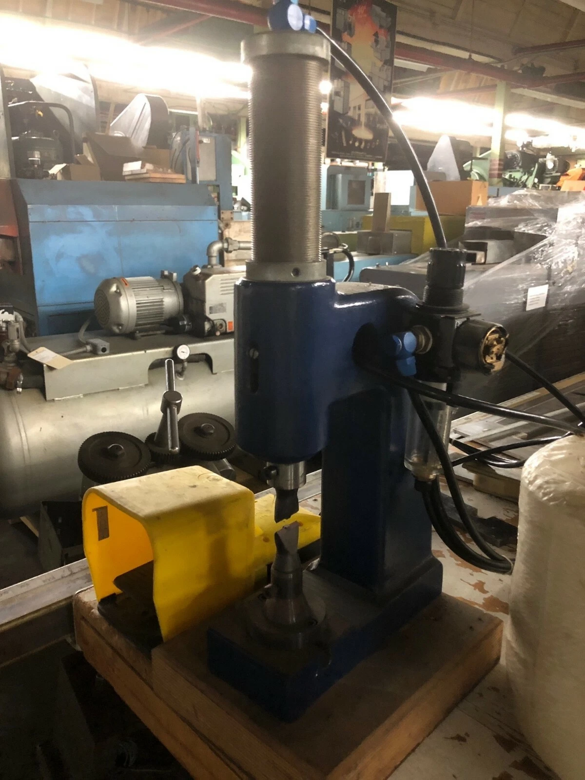 Used Pneumatic Bench Press with Foot Pedal