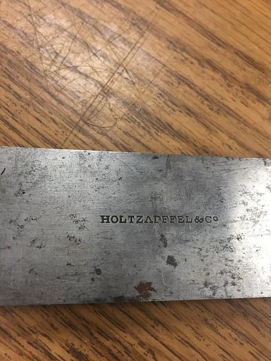 Used 2216-385 Antique Holtzapffel 3-1/2″ x 8″ L-Shaped Square For Use With Ornamental Turning Lathe