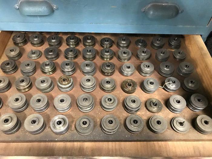 Used 9127-150 Antique Vintage Turks Head Engraved & Forming Rolls Collection of 1,750