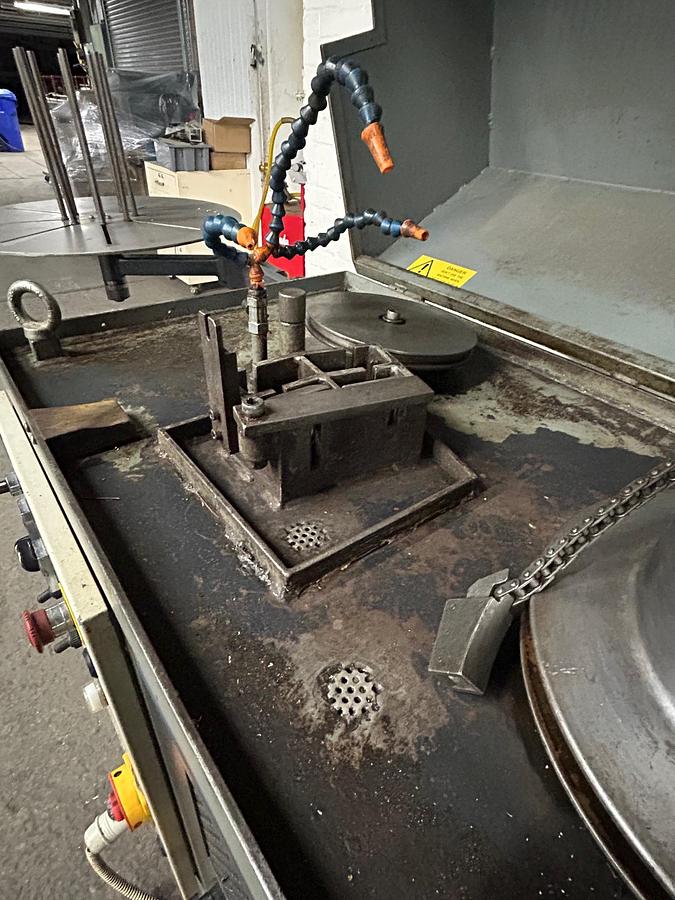 Used TVN Model T2/P Two Passages Bull Block Wire Drawing Machine, 5mm Max Gold Wire Input