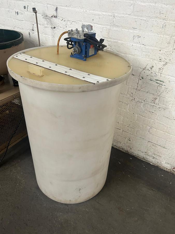 Used Mirro-Brite Vibratory Finishing Machine, Model #MB-150 with Flow-Through Water System