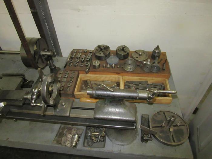 Used 1196-385 Antique B.C. Ames Watchmaker’s/ Clockmaker’s/Jewelers Precision Lathe, Model #3