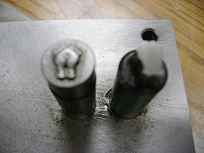 Used 1991-390 Stamping Press Tool and Die Set to make Elephant Rear View Jewelry Pendant