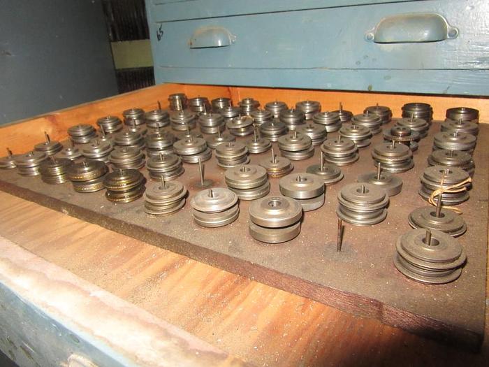 Used 9127-150 Antique Vintage Turks Head Engraved & Forming Rolls Collection of 1,750