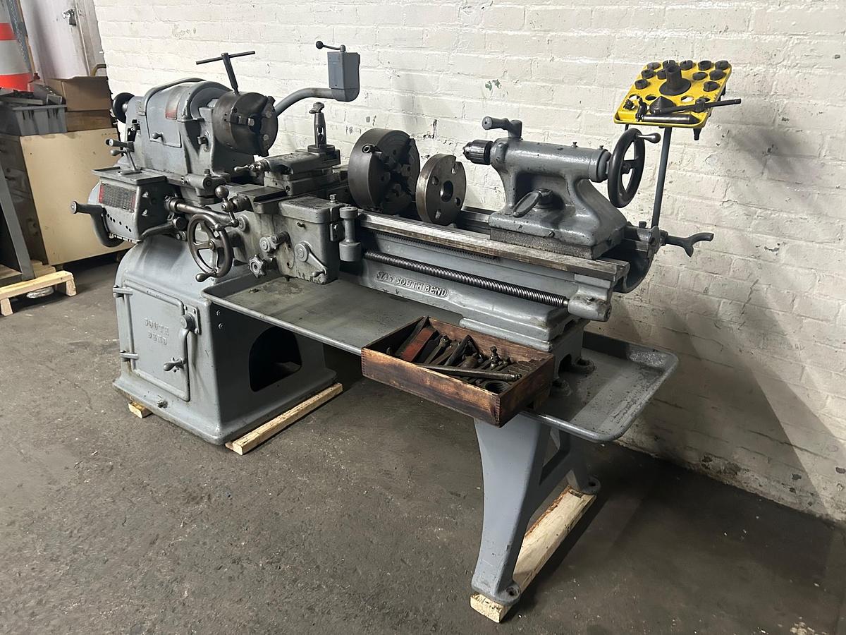 Used South Bend 14-1/2"X 38" Heavy Duty Precision Lathe Model 8183C W/ Taper Attachment & Tooling