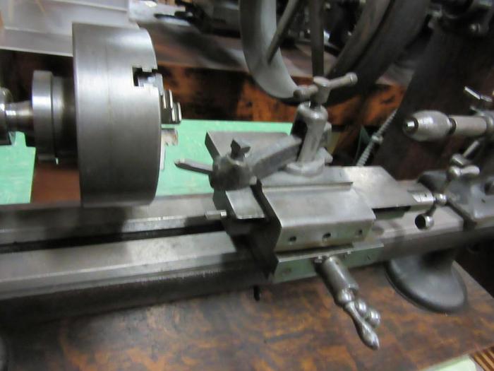 Used 5794-385 Antique American Watch Tool Co. Watchmaker’s Lathe with Wood Enclosure