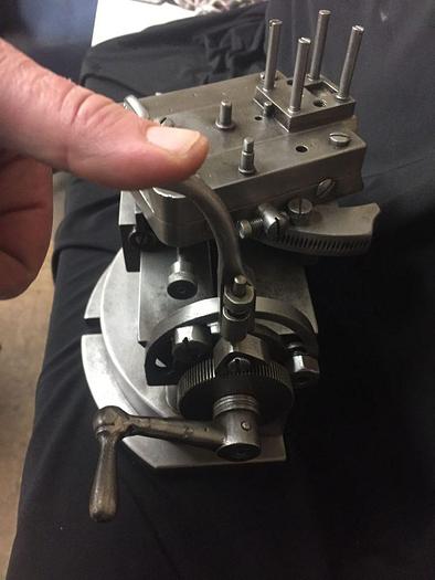 Used 2795-385 RARE ANTIQUE ROSE ENGINE TURNING MACHINE GUILLOCHE RADIUS TOOL SLIDE