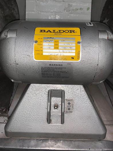 Used 3610-550 Baldor 2-Speed Double End Plastic/Metals Buffing Unit, with Handler Dust Collector