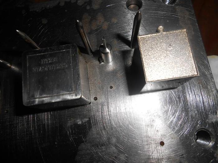 Used 7399-390 Die Set Makes a SquarePendant with “Birth Certificate” Stamp