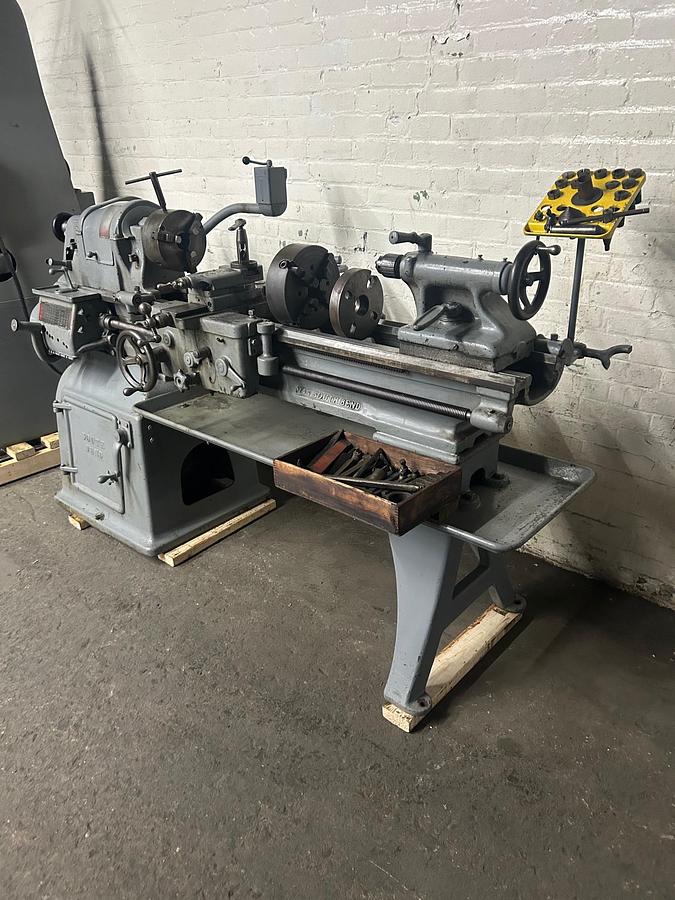 Used South Bend 14-1/2"X 38" Heavy Duty Precision Lathe Model 8183C W/ Taper Attachment & Tooling