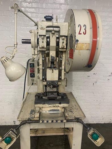 Used 5914-230 Perkins Model 10-C 10 Ton OBI Punch Press, Air Trip Mechanical Clutch