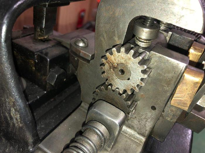 Used 3398-385 Wm.H.Baker Antique Blanking Press with Mechanical Indexing Roll Feed – Circa 1890