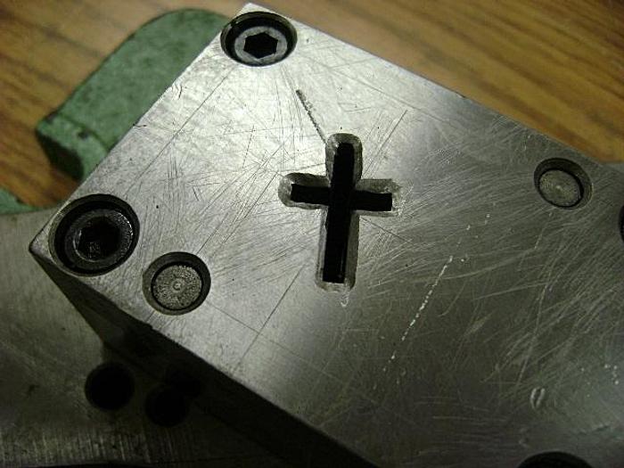 Used 1958-390 Stamping Press Tool and Die Set To Make Small Religious Cross
