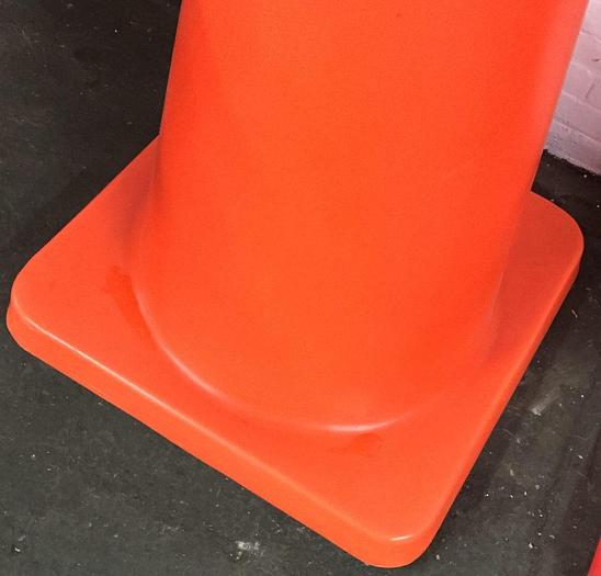 Used 3129-700 LOT of (6) Orange & Pink Oversized Traffic Safety Cones