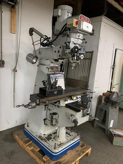 Used Acra AM2V 3HP Variable Speed Vertical Milling Machine – Power Feed, DRO, Tooling, New 1996!