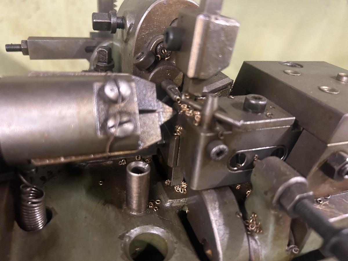 Used 7054-100 Small Theodore Bechtold (Germany) Curb Chain Making Machine