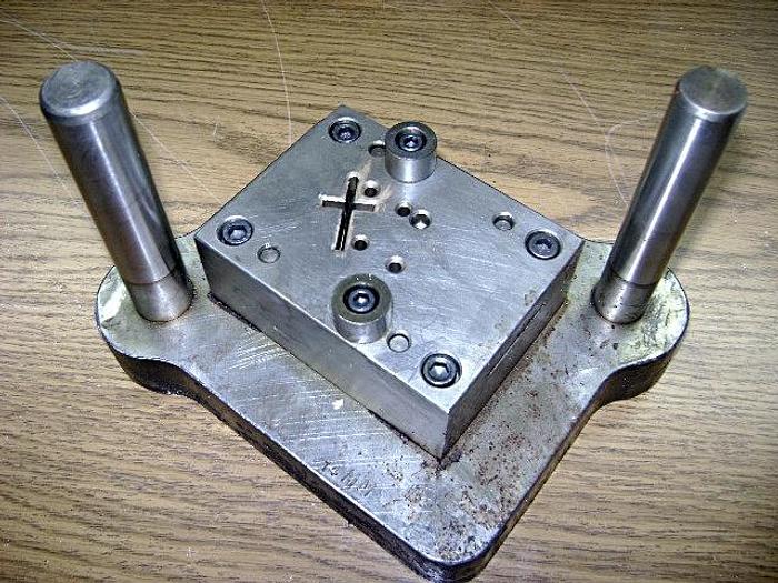 Used 0585-390 Stamping Press Tool and Die Set to Make Religious Cross – Jewelry, Pendant