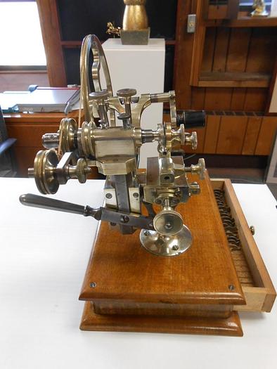 Used 1419-385 Antique Topping Tool/Gearwheel Cutting Machine/Jeweler’s Lathe – Circa 1860