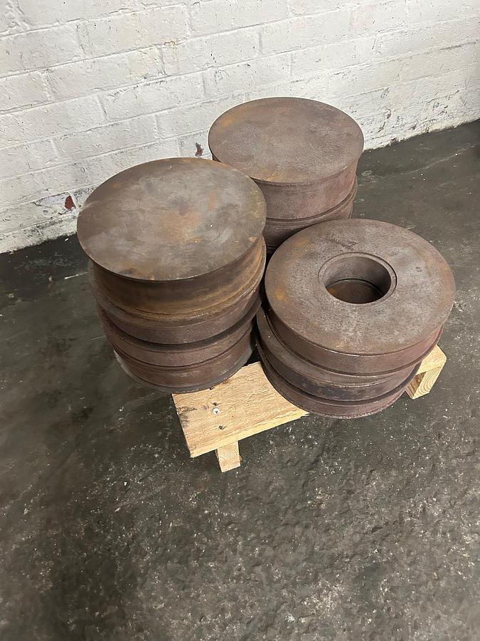 Used (11) 12" Mold Frames for White Metal Casting Machine for Jewelry, Fishing Jigs