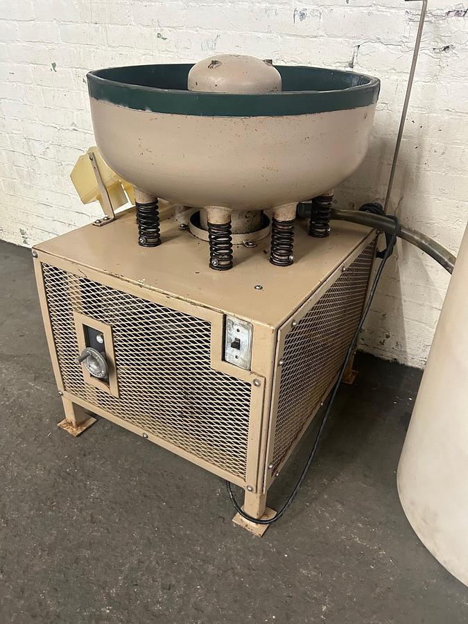 Used Mirro-Brite Vibratory Finishing Machine, Model #MB-150 with Flow-Through Water System
