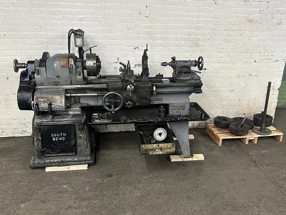 Used South Bend 18"X38" Heavy Duty Precision Lathe Model CL8140C W/ Taper Attachment & Tooling