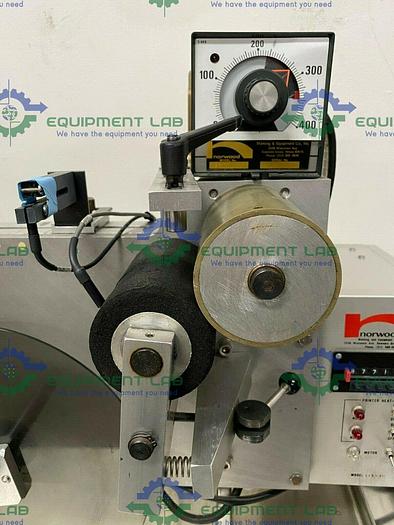 Used Norwood AK0-15 & L.I.S-404 Stainless Steel Hot Stamping Printer w/ Stamping Dies