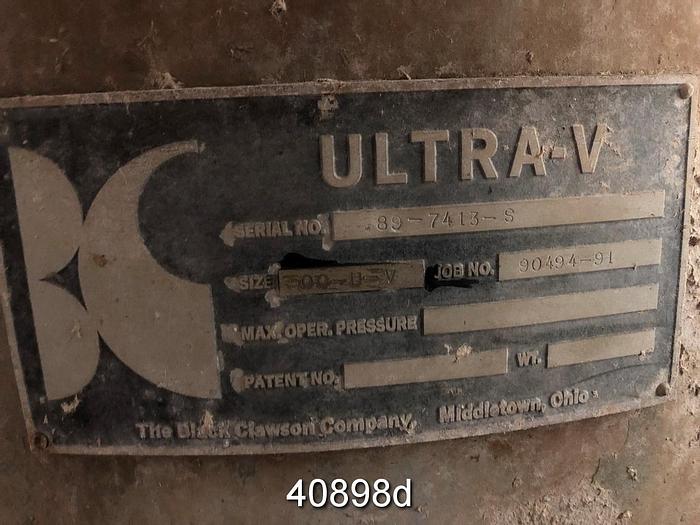 Used Black Clawson UV500 Pressure Screen,  SS Housing #40898