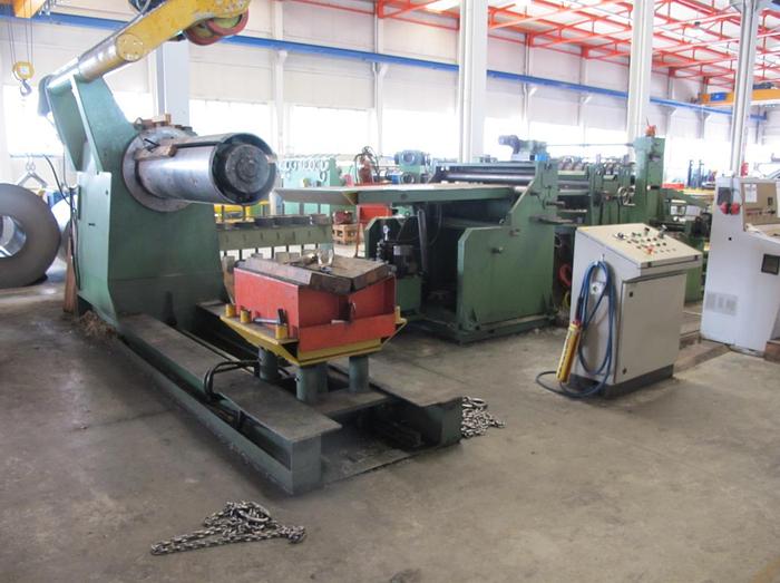 Used SACMA-MECASTEEL 1300x3mm Slitting Line  #3611