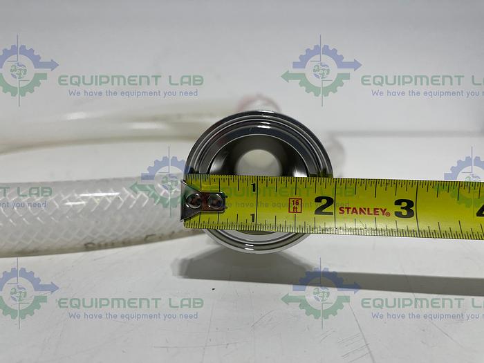 Used Saint Gobain 23035763 Pure Fit 96" Hose w/ 3/4" to 1 1/2" Sanitary Fitting 90PSI