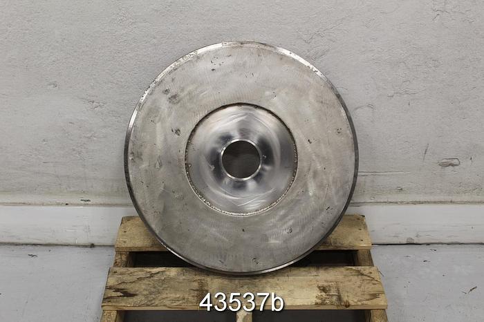 Used Goulds 3175-M 22" Diameter CD4MCU Stuffing Box Cover #43537