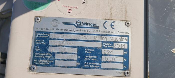 Used 2014 Wirtgen W120Fi