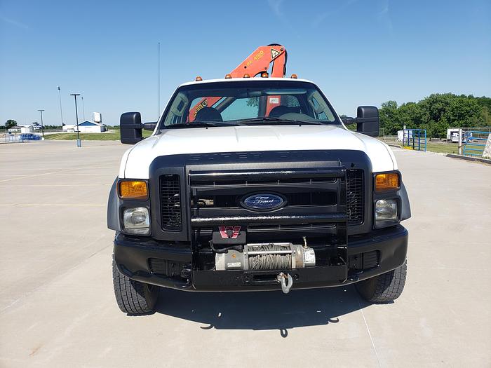 Used 2008 Ford F550 4x4 With Palfinger PK4100A Folding Crane, knuckle Boom