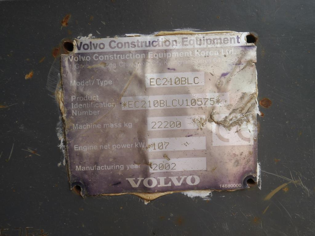 Used Volvo EC210BLC Excavator