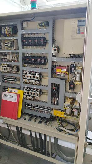 Used NEWLONG 335T+504TH - Sheet fed paper bag  machine  with top fold and twisted loop handles