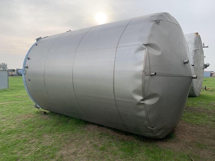 Used Tank, 7,500 Gallon, S/st, 10'2" x 14', On Stand, #S744296