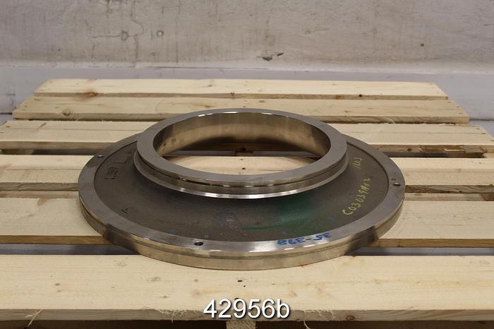 Unused Goulds 3180 CF8M 22.5" Diameter Suction Side Plate #42956