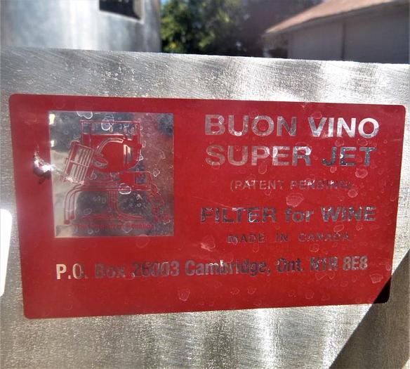 Used Filter, P&F, Buon Vino, 10-Pad, S/st, Wine Filter #C744023