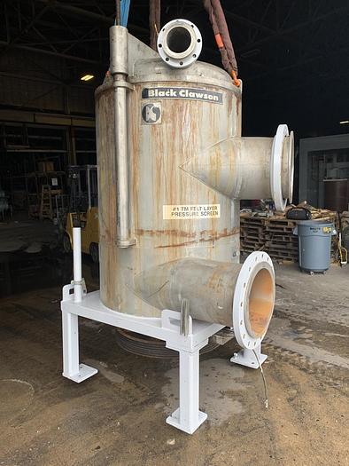 Used BLACK CLAWSON MODEL UV-500 PRESSURE SCREEN S/S 1995 75 HP MOTOR