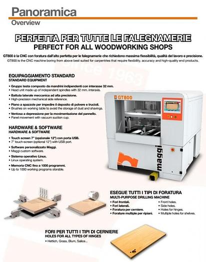 FORATRICE PASSANTE CNC MAGGI GT 800