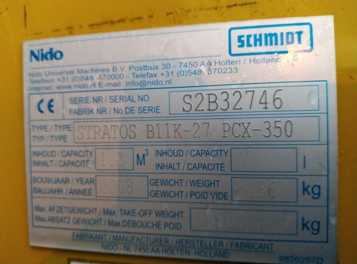 Gebruikt 2008 Nido Stratos B11K-27 PCX-350