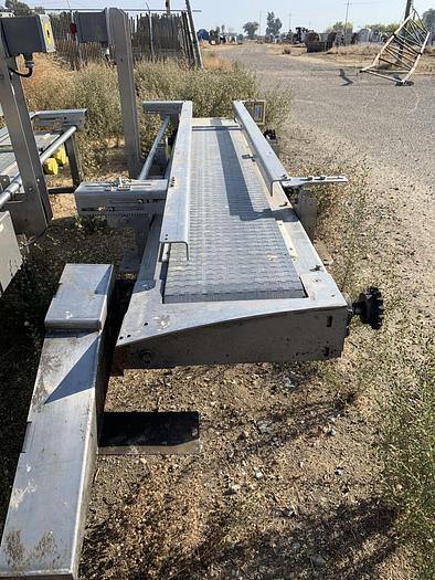 Used Conveyor, Belt, 12" x 6.5', S/st, Plastic Belt, Boxes #S744696